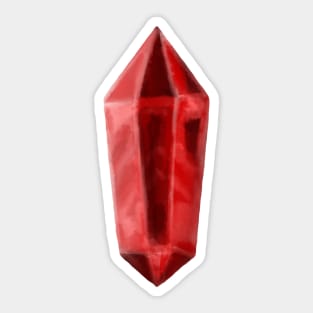 Ruby Crystal July Birthstone Sticker